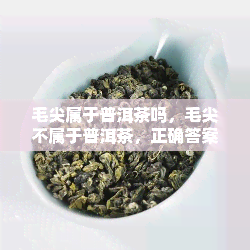 毛尖属于普洱茶吗，毛尖不属于普洱茶，正确答案是：毛尖属于绿茶。