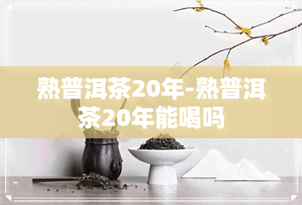 熟普洱茶20年-熟普洱茶20年能喝吗