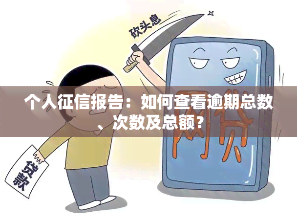 个人报告：如何查看逾期总数、次数及总额？