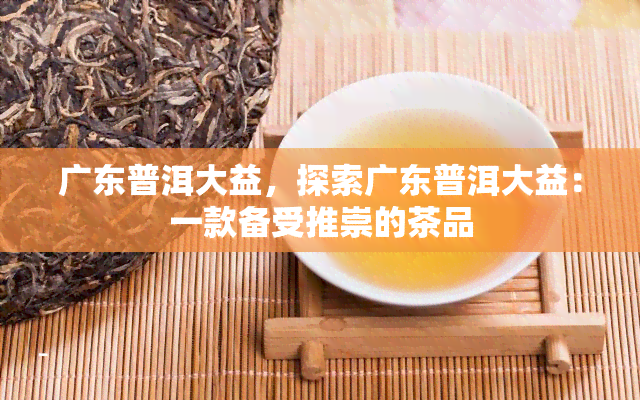 广东普洱大益，探索广东普洱大益：一款备受推崇的茶品