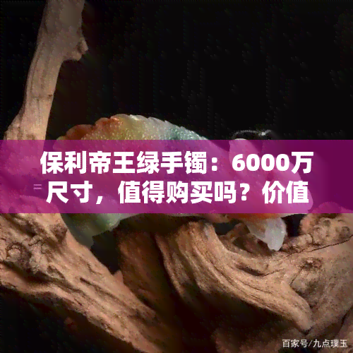 保利帝王绿手镯：6000万尺寸，值得购买吗？价值如何？拍卖还是直接找开发商购买？