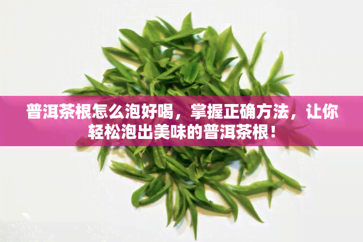 普洱茶根怎么泡好喝，掌握正确方法，让你轻松泡出美味的普洱茶根！