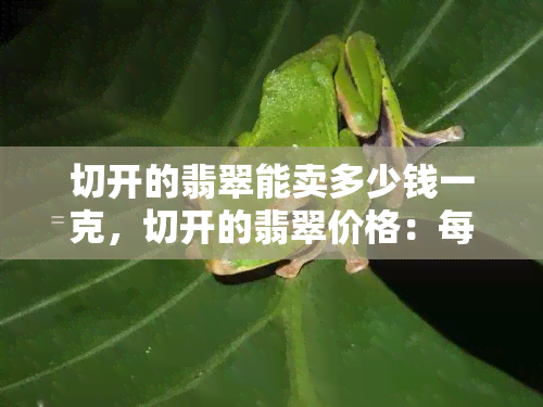 切开的翡翠能卖多少钱一克，切开的翡翠价格：每克能卖多少？