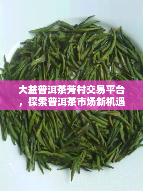 大益普洱茶芳村交易平台，探索普洱茶市场新机遇：大益普洱茶芳村交易平台全面解析