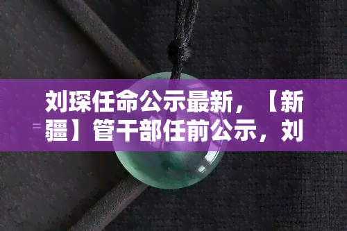 刘琛任命公示最新，【新疆】管干部任前公示，刘琛拟提名为县（市）长人选