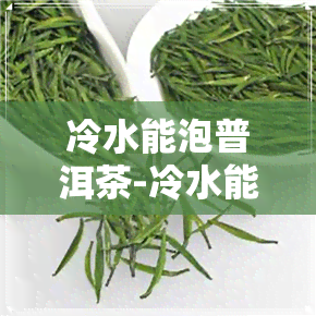 冷水能泡普洱茶-冷水能泡普洱茶吗