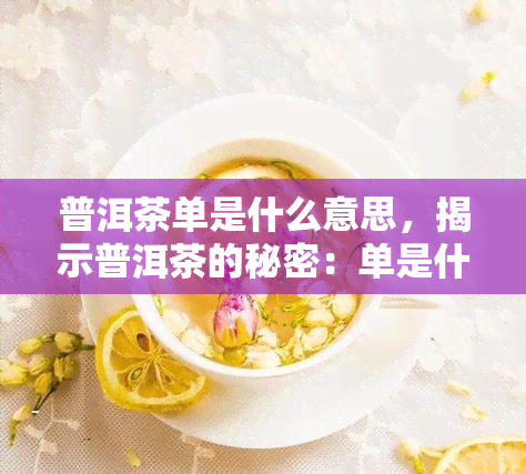 普洱茶单是什么意思，揭示普洱茶的秘密：单是什么？