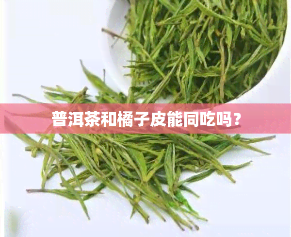 普洱茶和橘子皮能同吃吗？