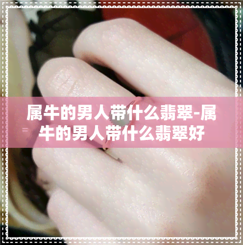 属牛的男人带什么翡翠-属牛的男人带什么翡翠好