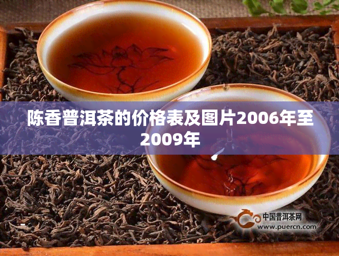 陈香普洱茶的价格表及图片2006年至2009年