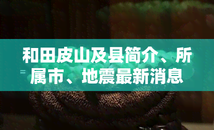 和田皮山及县简介、所属市、地震最新消息、经济情况