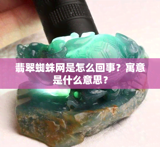 翡翠蜘蛛网是怎么回事？寓意是什么意思？