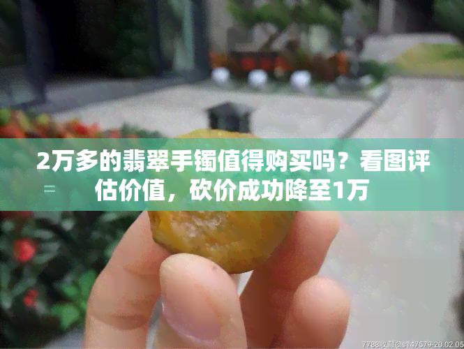 2万多的翡翠手镯值得购买吗？看图评估价值，砍价成功降至1万