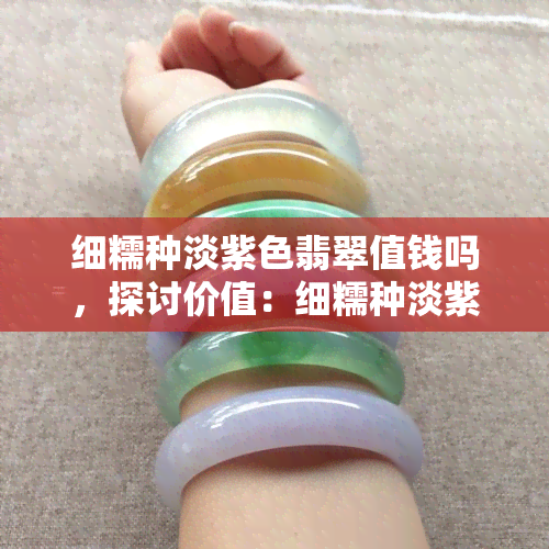 细糯种淡紫色翡翠值钱吗，探讨价值：细糯种淡紫色翡翠是否值得收藏？