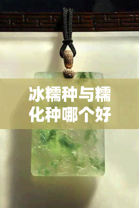 冰糯种与糯化种哪个好一些，比较分析：冰糯种与糯化种的优缺点，哪种更好？