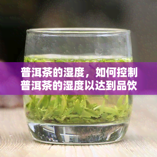 普洱茶的湿度，如何控制普洱茶的湿度以达到品饮效果？