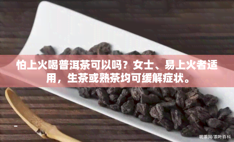 怕上火喝普洱茶可以吗？女士、易上火者适用，生茶或熟茶均可缓解症状。