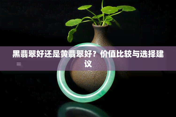 黑翡翠好还是黄翡翠好？价值比较与选择建议