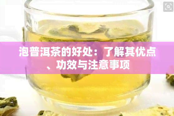 泡普洱茶的好处：了解其优点、功效与注意事项