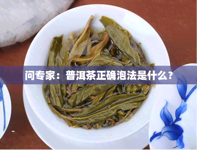 问专家：普洱茶正确泡法是什么？