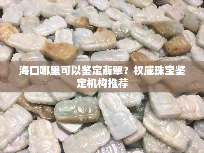 海口哪里可以鉴定翡翠？权威珠宝鉴定机构推荐