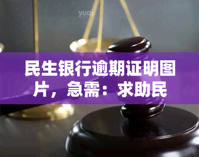 民生银行逾期证明图片，急需：求助民生银行逾期证明图片