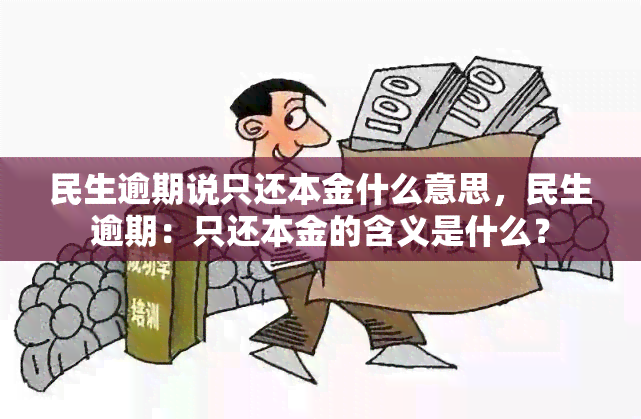 民生逾期说只还本金什么意思，民生逾期：只还本金的含义是什么？