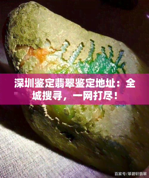 深圳鉴定翡翠鉴定地址：全城搜寻，一网打尽！