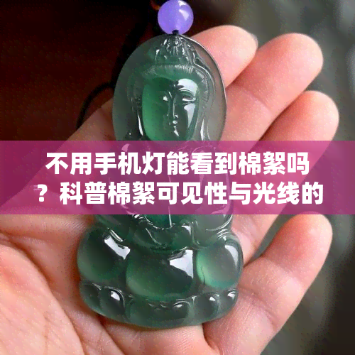 不用手机灯能看到棉絮吗？科普棉絮可见性与光线的关系