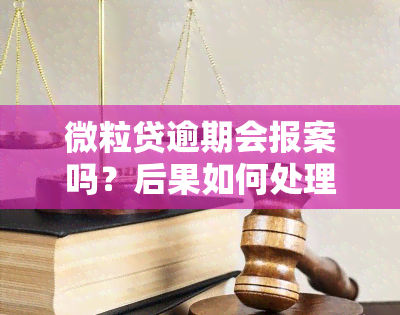 微粒贷逾期会报案吗？后果如何处理？真的会被起诉到法院吗？