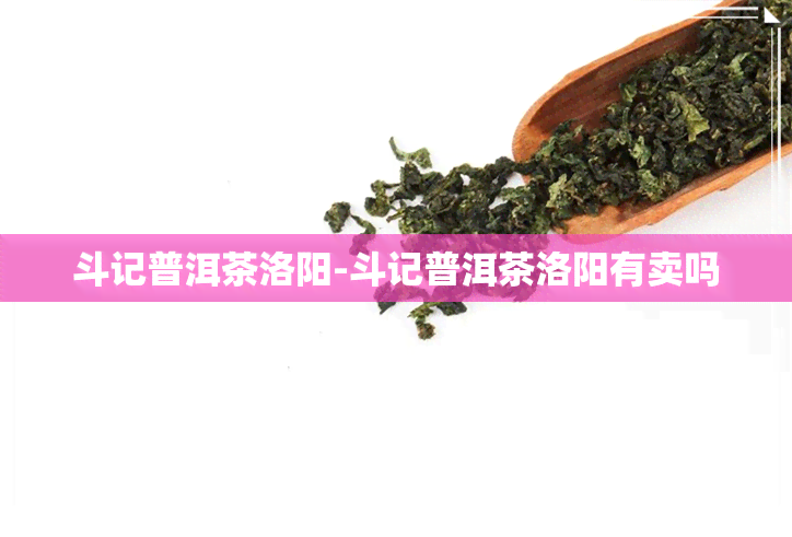 斗记普洱茶洛阳-斗记普洱茶洛阳有卖吗