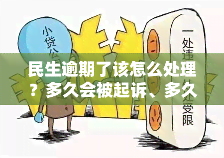 民生逾期了该怎么处理？多久会被起诉、多久解除限制、两天会有影响吗？多久立案、上吗？