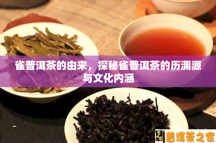 雀普洱茶的由来，探秘雀普洱茶的历渊源与文化内涵