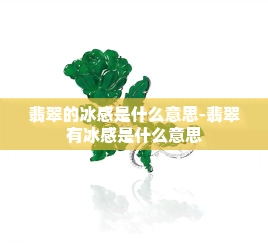 翡翠的冰感是什么意思-翡翠有冰感是什么意思