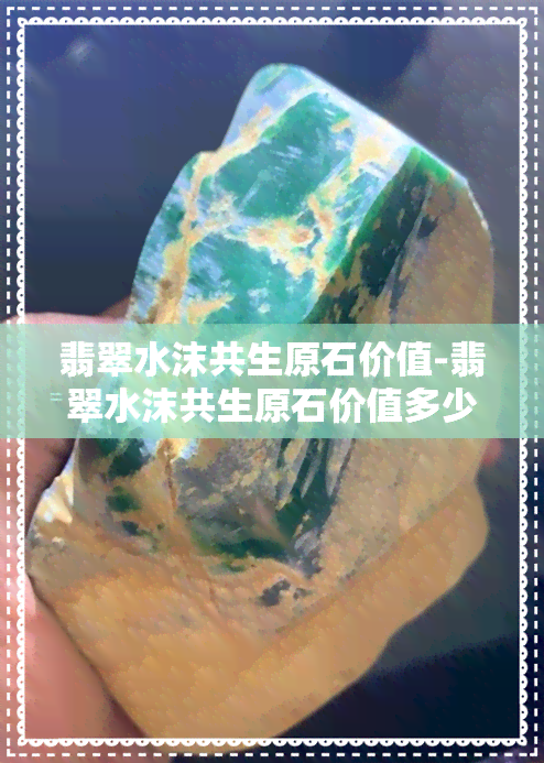 翡翠水沫共生原石价值-翡翠水沫共生原石价值多少