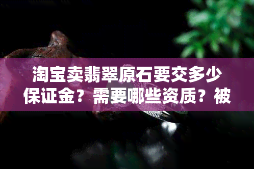 淘宝卖翡翠原石要交多少保证金？需要哪些资质？被骗如何处理？