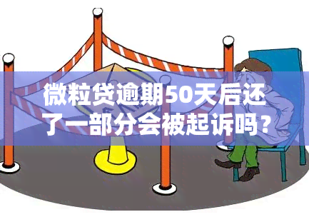 微粒贷逾期50天后还了一部分会被起诉吗？全解析及应对策略