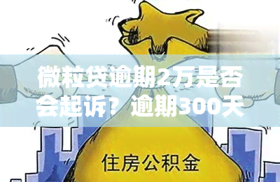 微粒贷逾期2万是否会起诉？逾期300天、82天分别处理方式