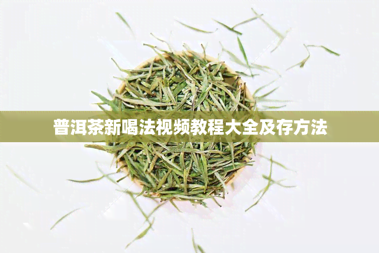 普洱茶新喝法视频教程大全及存方法