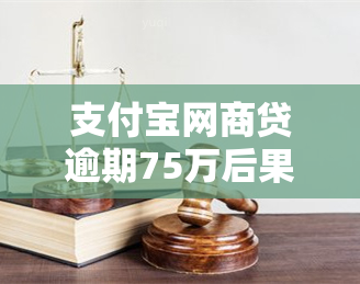 支付宝网商贷逾期75万后果及处理方式：会不会被起诉？如何解决逾期问题？