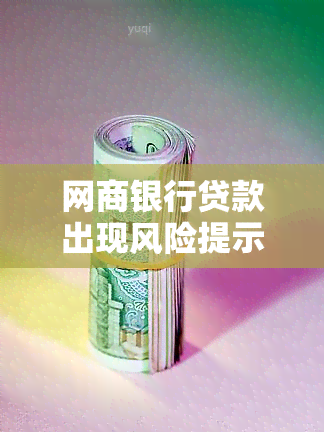 网商银行贷款出现风险提示，用户如何解决并恢复贷款流程？