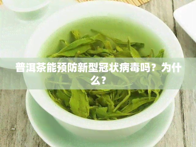 普洱茶能预防新型冠状病吗？为什么？