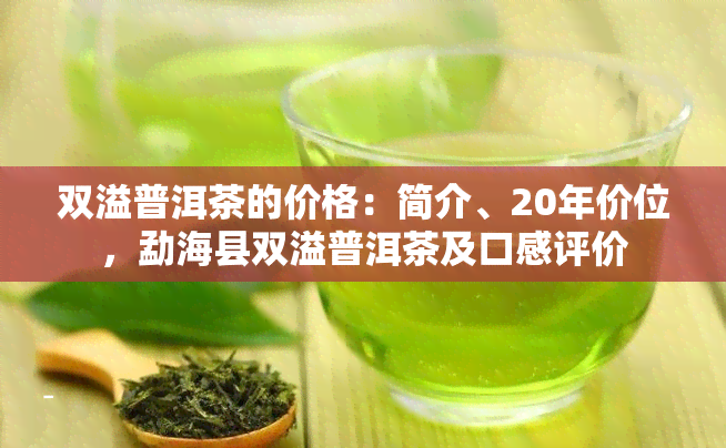 双溢普洱茶的价格：简介、20年价位，勐海县双溢普洱茶及口感评价