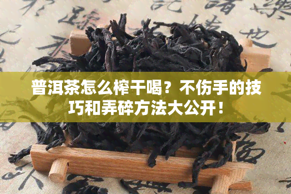 普洱茶怎么榨干喝？不伤手的技巧和弄碎方法大公开！