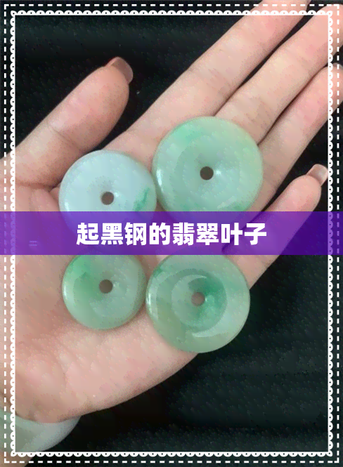 起黑钢的翡翠叶子