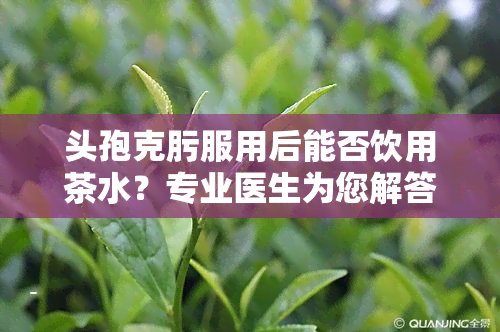 头孢克肟服用后能否饮用茶水？专业医生为您解答