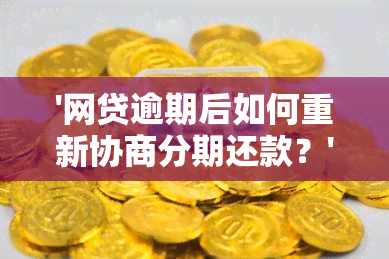 '网贷逾期后如何重新协商分期还款？'