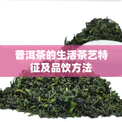 普洱茶的生活茶艺特征及品饮方法