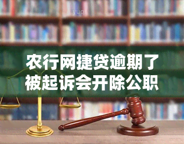 农行网捷贷逾期了被起诉会开除公职吗？