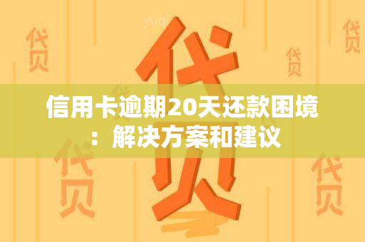 信用卡逾期20天还款困境：解决方案和建议